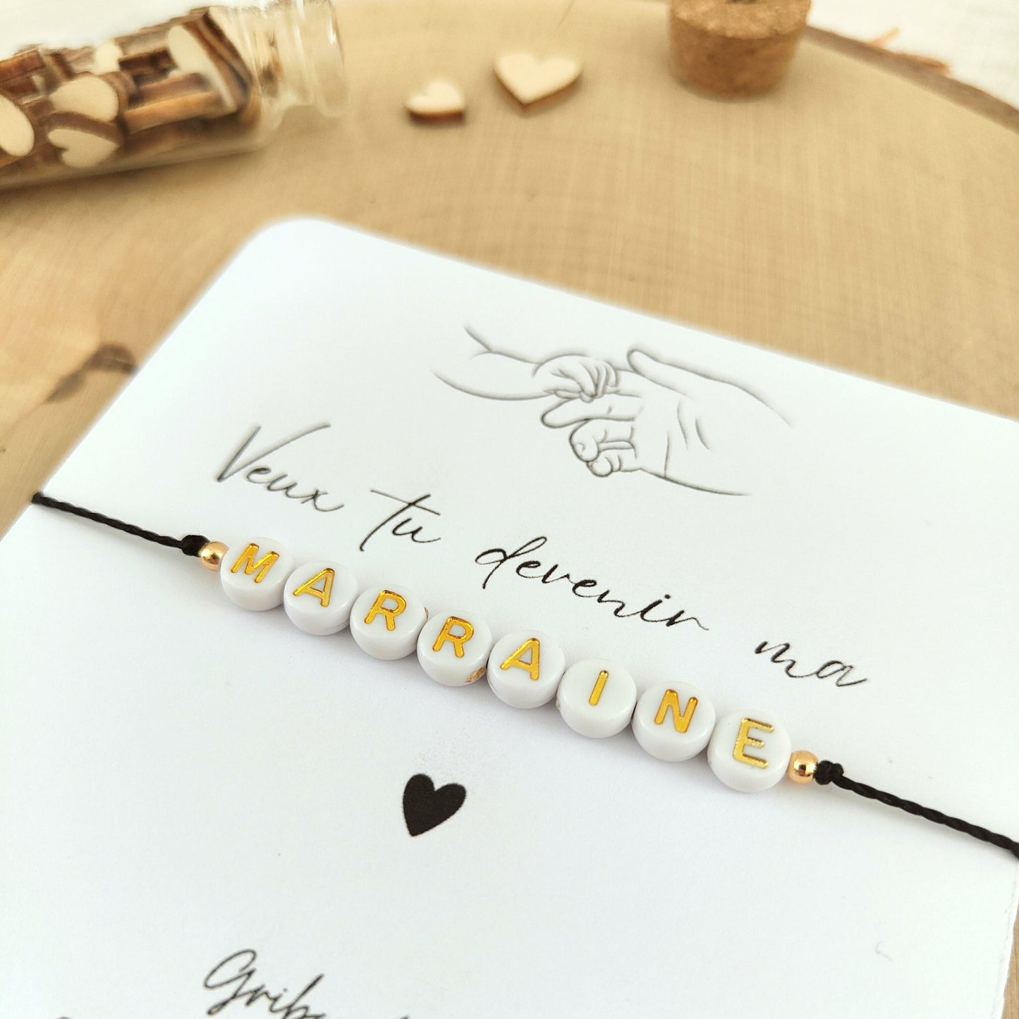 Bracelet - Veux tu devenir ma marraine ?