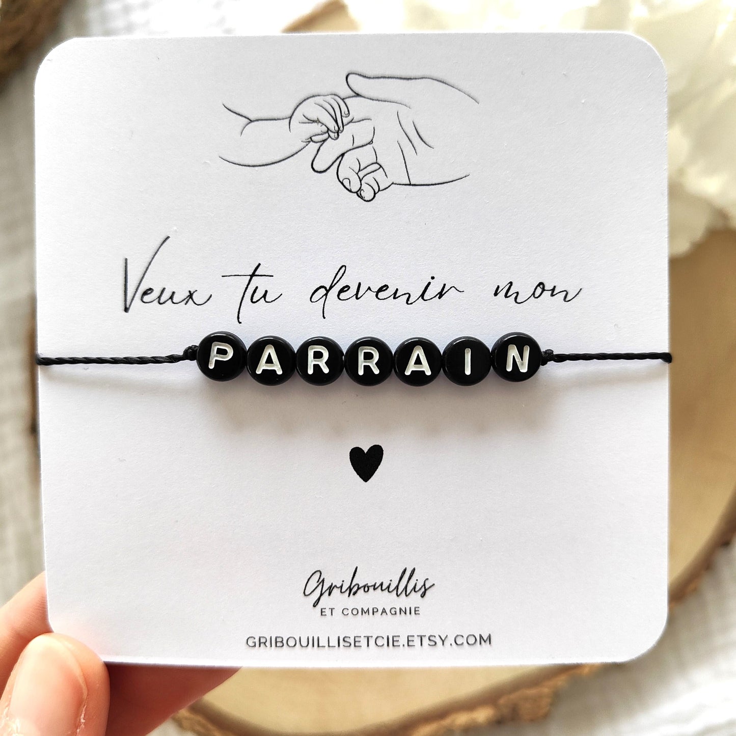 Bracelet - Veux tu devenir mon parrain ?