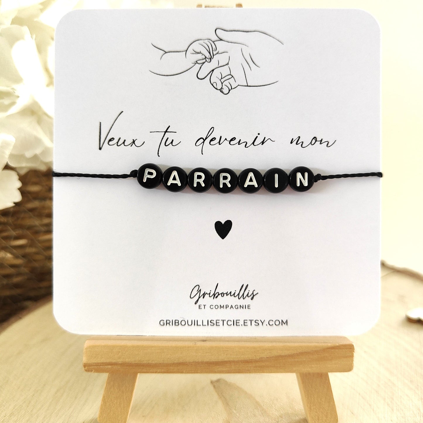 Bracelet - Veux tu devenir mon parrain ?