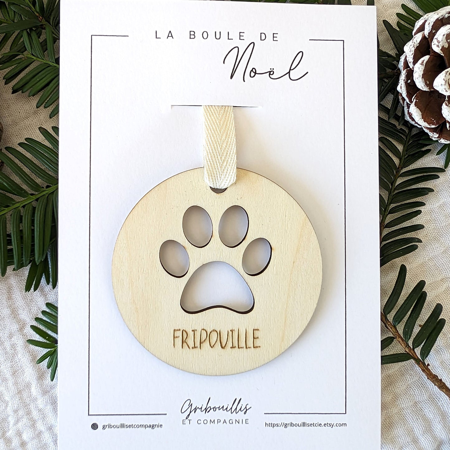 Boule de Noël - Animal de Compagnie