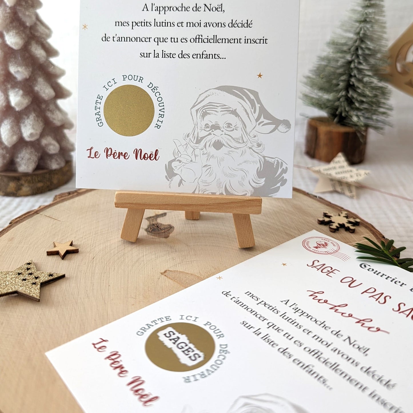 Carte à gratter Noël - Sage ou pas sage ?