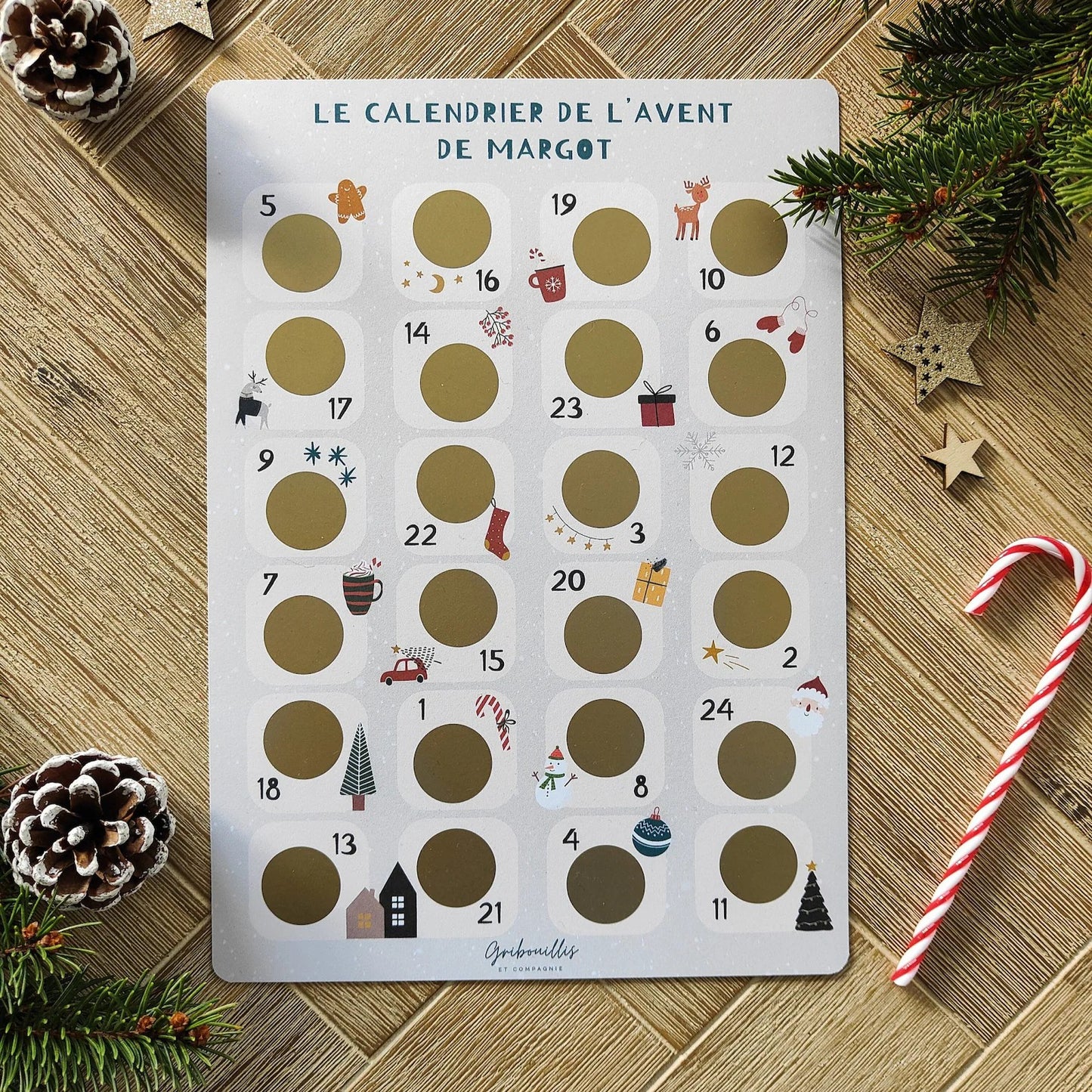 Calendrier de l'avent Ă gratter