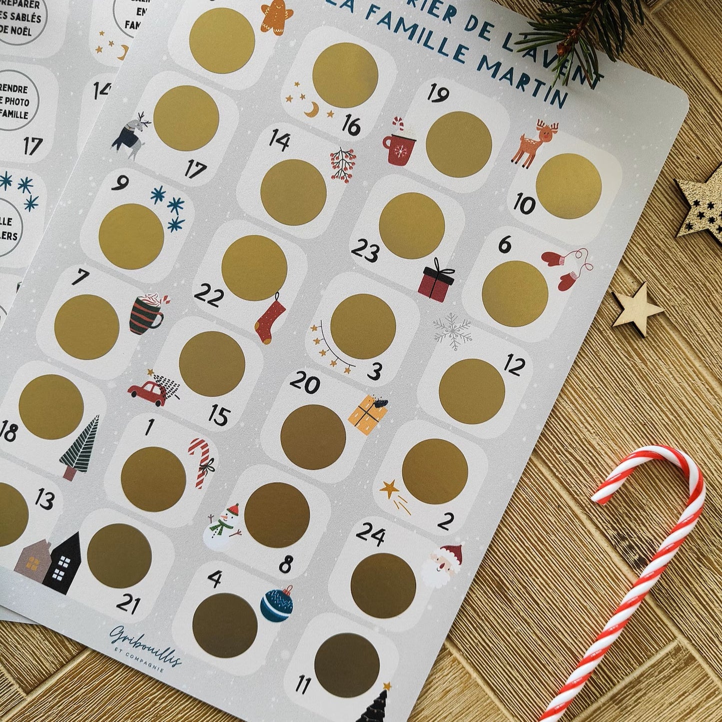Calendrier de l'avent Ă gratter