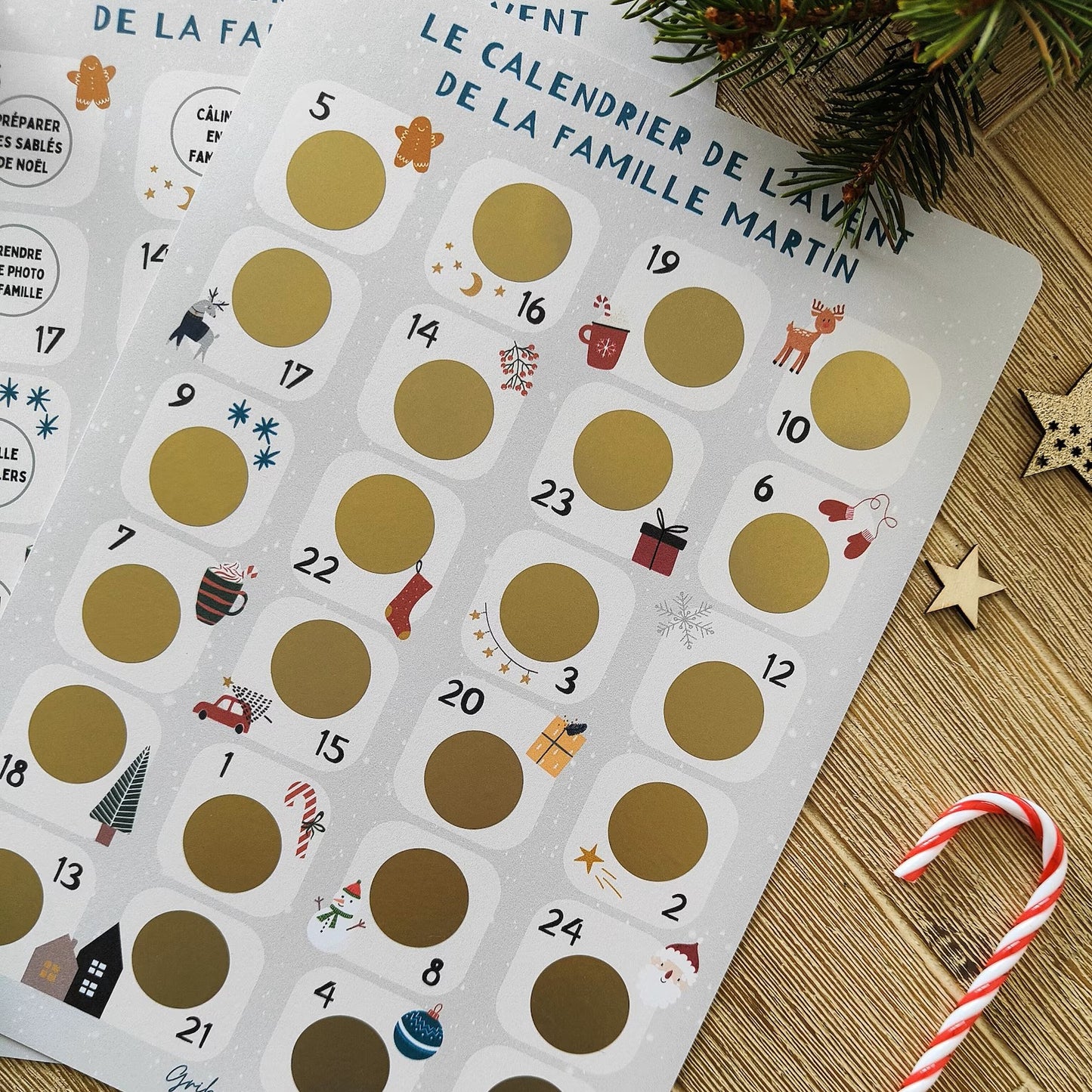 Calendrier de l'avent Ă gratter