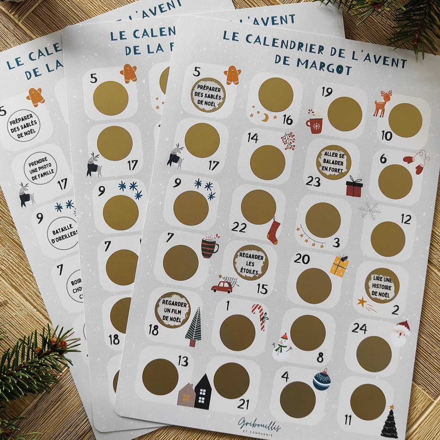 Calendrier de l'avent Ă gratter