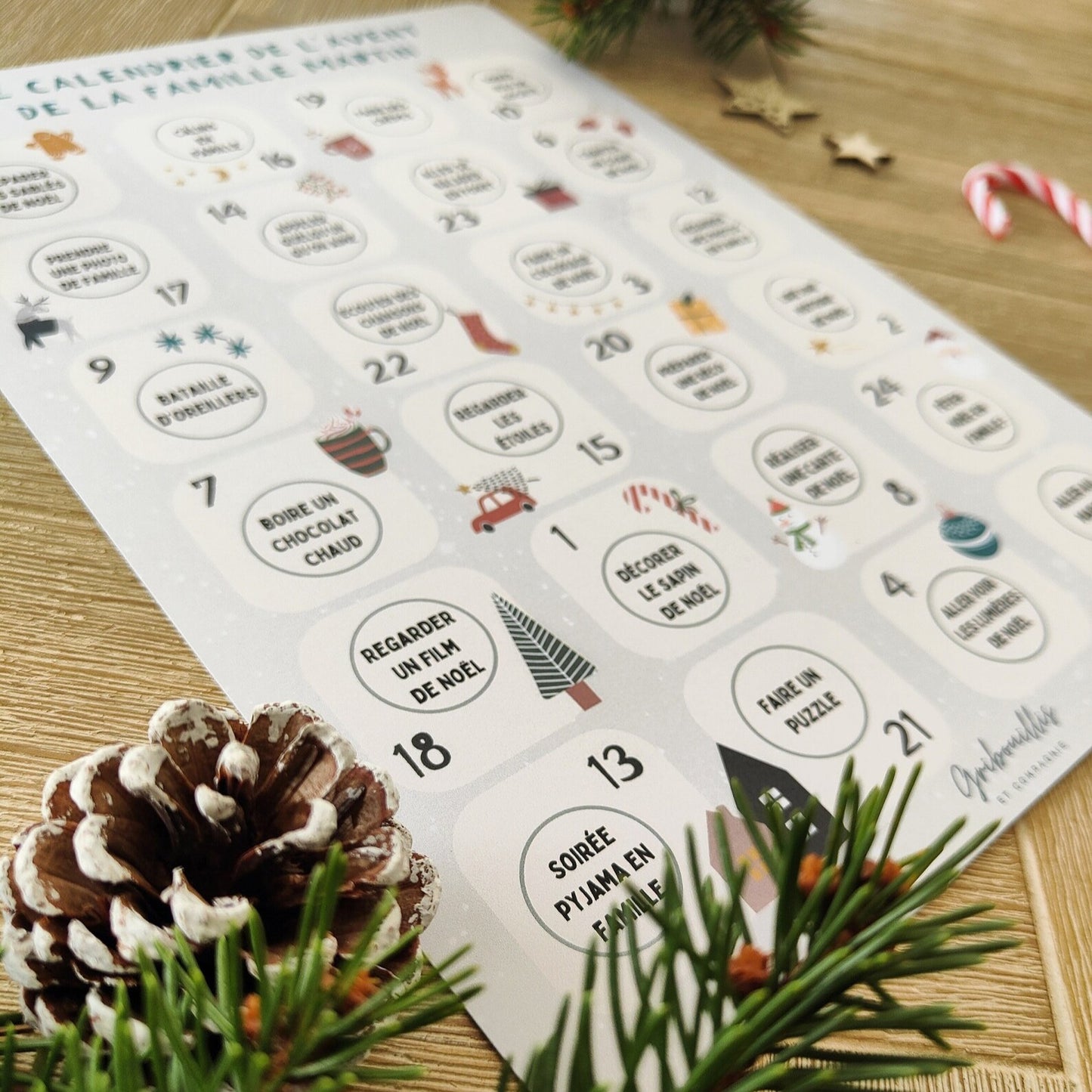Calendrier de l'avent Ă gratter