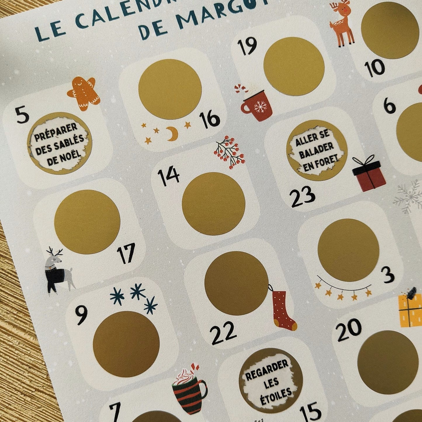 Calendrier de l'avent Ă gratter