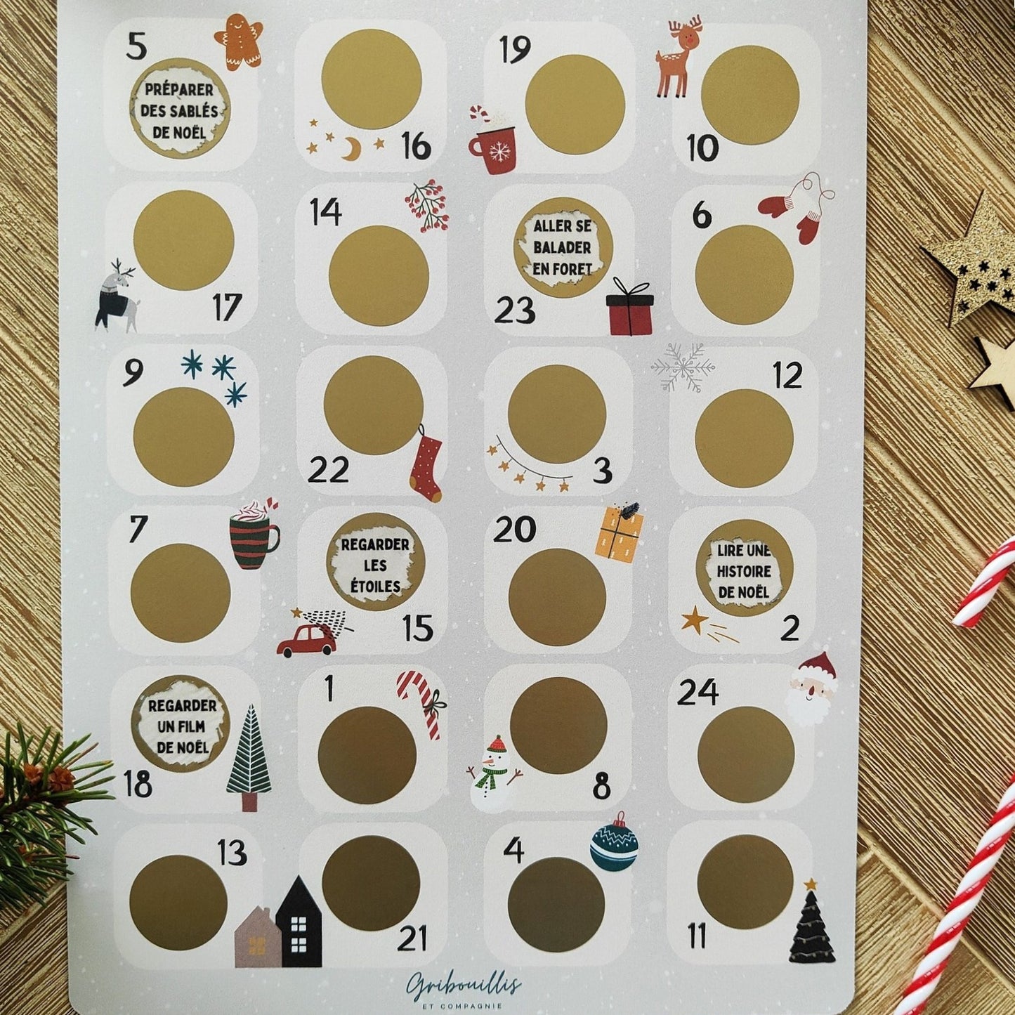 Calendrier de l'avent Ă gratter