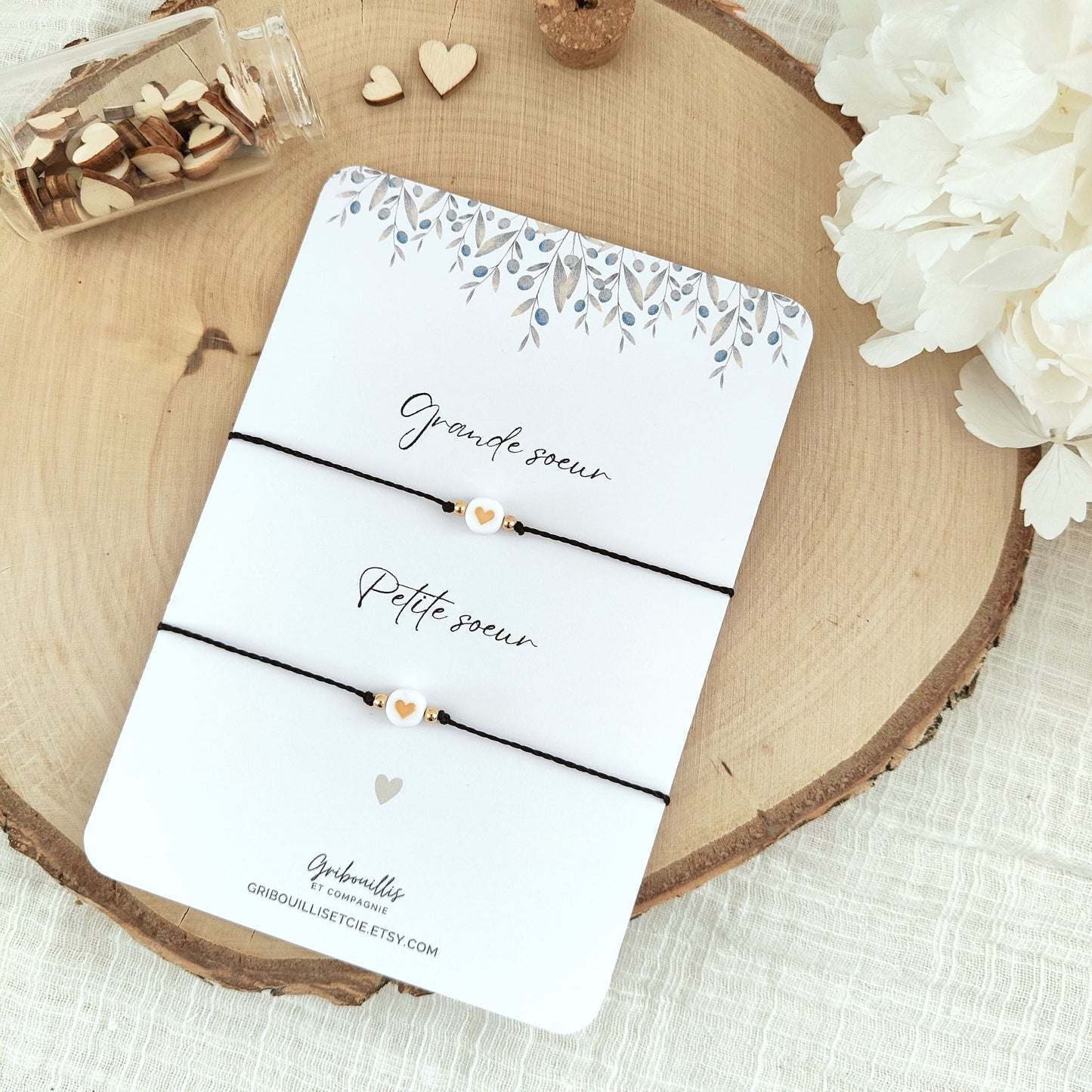 Bracelets duo - Grande soeur et petite soeur