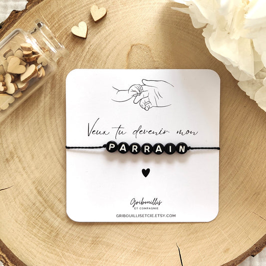 Bracelet - Veux tu devenir mon parrain ?