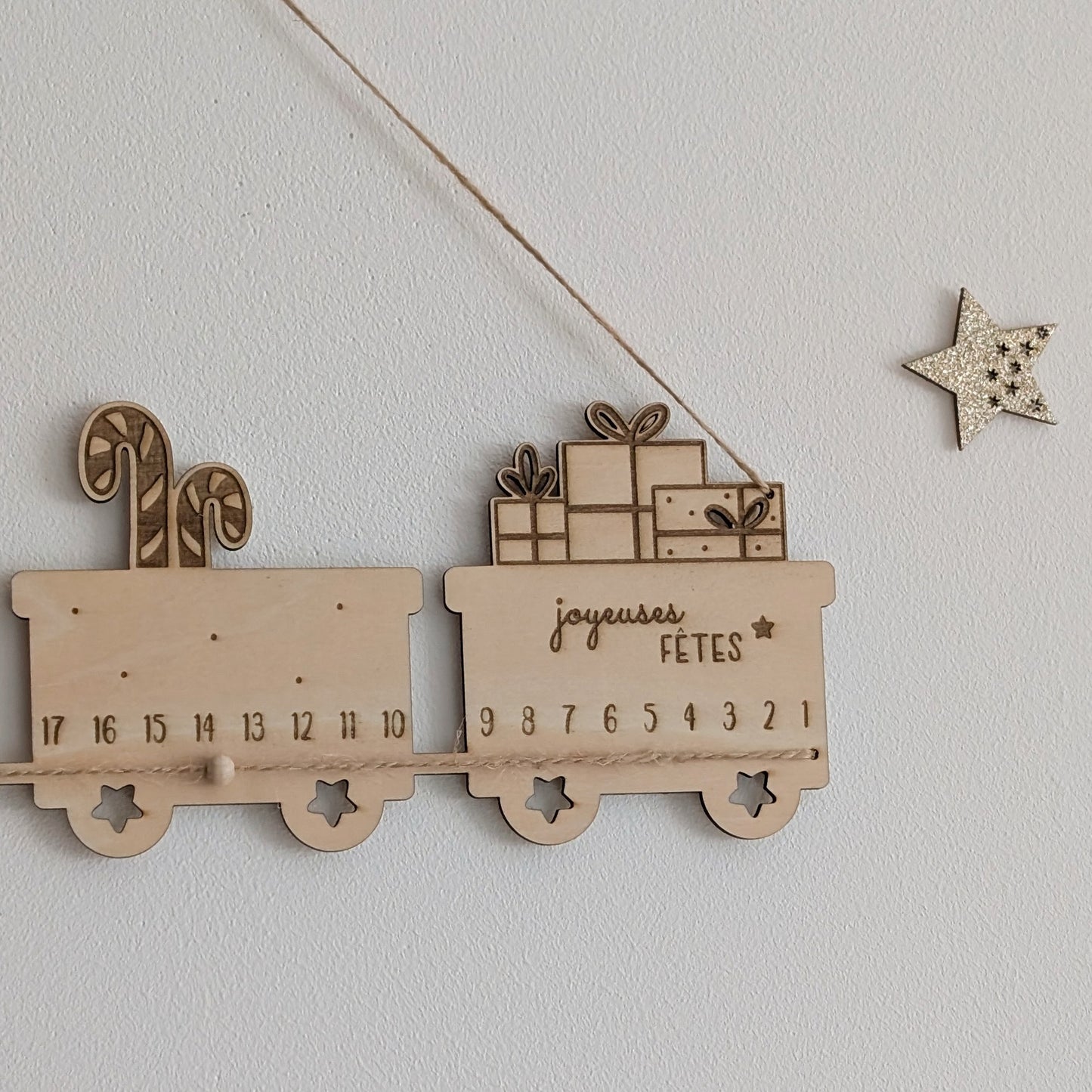 Calendrier de l'avent train
