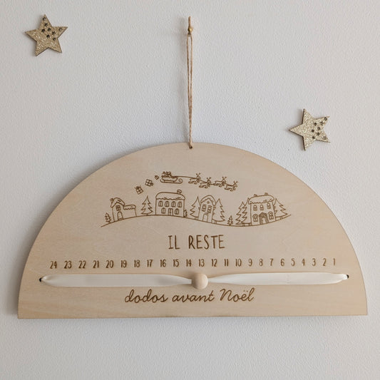 Calendrier de l'avent village de Noël