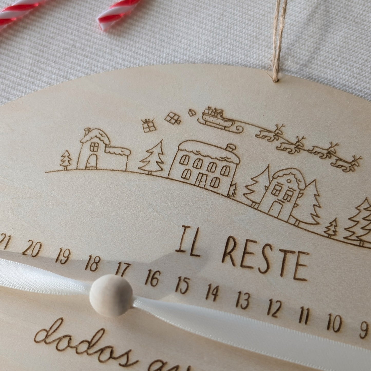 Calendrier de l'avent village de Noël