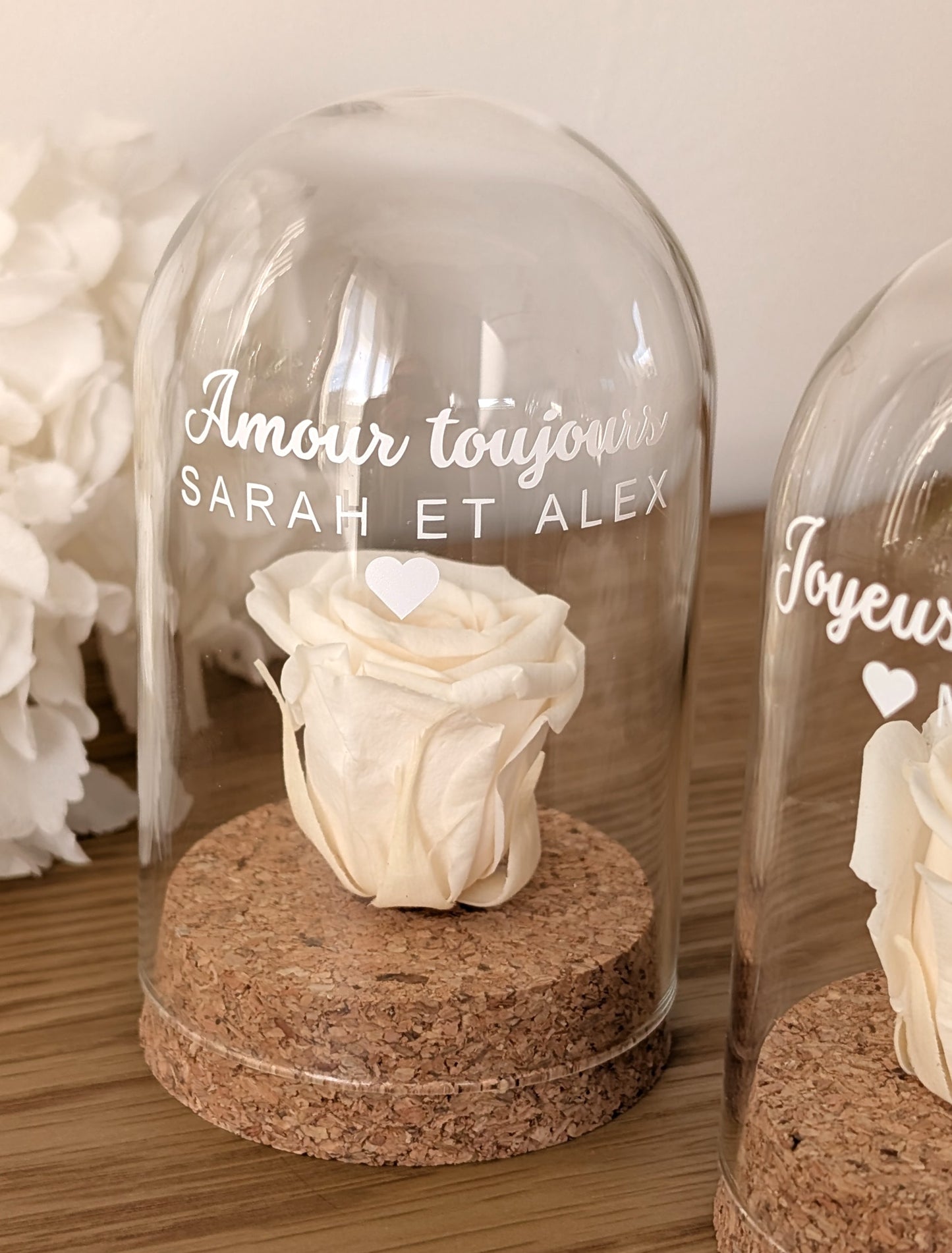 Cadeau couple - Cadeau Saint-Valentin - Rose éternelle