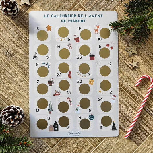 Calendrier de l'avent à gratter